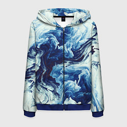 Мужская толстовка на молнии Абстракция смешивание разводы