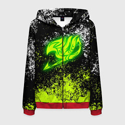 Толстовка 3D на молнии мужская FAIRY TAIL, цвет: 3D-красный