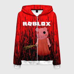 Мужская толстовка на молнии Roblox Piggy