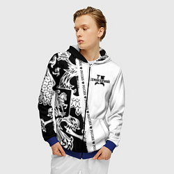 Толстовка 3D на молнии мужская Дмитрий, цвет: 3D-синий — фото 2