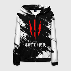 Толстовка 3D на молнии мужская The Witcher, цвет: 3D-черный