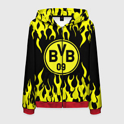 Толстовка 3D на молнии мужская BORUSSIA, цвет: 3D-красный