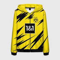 Толстовка 3D на молнии мужская Reus Borussia Dortmund 20-21, цвет: 3D-черный