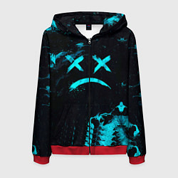 Толстовка 3D на молнии мужская Lil Peep, цвет: 3D-красный