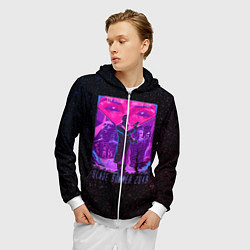 Толстовка 3D на молнии мужская Бегущий по лезвию, цвет: 3D-белый — фото 2