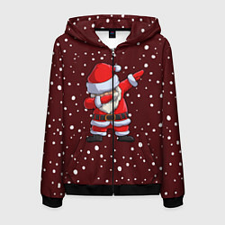 Толстовка 3D на молнии мужская Dab-Santa, цвет: 3D-черный