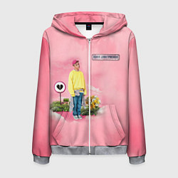 Толстовка 3D на молнии мужская Ваня Дмитриенко, цвет: 3D-меланж