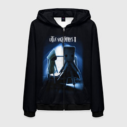 Толстовка 3D на молнии мужская Моно и Шестая, цвет: 3D-черный