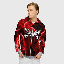 Толстовка 3D на молнии мужская MAYHEM, цвет: 3D-меланж — фото 2