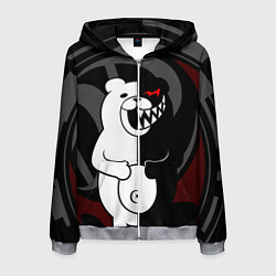 Толстовка 3D на молнии мужская MONOKUMA МОНОКУМА DANGANRO, цвет: 3D-меланж