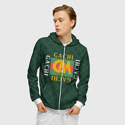 Толстовка 3D на молнии мужская GACHI GUCCI, цвет: 3D-белый — фото 2
