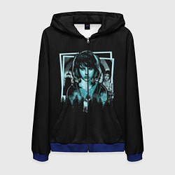 Толстовка 3D на молнии мужская Life Is Strange, цвет: 3D-синий