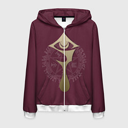 Толстовка 3D на молнии мужская Hellsing, цвет: 3D-белый