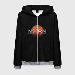 Толстовка 3D на молнии мужская Марс, цвет: 3D-меланж