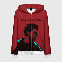 Толстовка 3D на молнии мужская The weeknd, цвет: 3D-белый