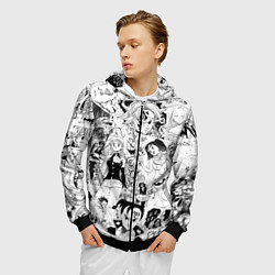 Толстовка 3D на молнии мужская Семь смертных грехов, манга, цвет: 3D-черный — фото 2