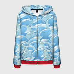 Мужская толстовка на молнии О МОЕМ ПЕРЕРОЖДЕНИЕ В СЛИЗЬ