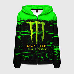 Мужская толстовка на молнии MONSTER ENERGY NEON LOGO