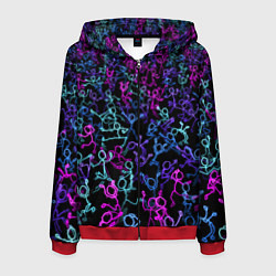 Мужская толстовка на молнии Neon Rave Party