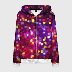 Мужская толстовка на молнии ПРАЗДНИЧНЫЕ ОГОНЬКИ НОВЫЙ ГОД 2022