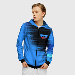 Толстовка 3D на молнии мужская ПОППИ ПЛЕЙТАЙМ Яркий, цвет: 3D-черный — фото 2