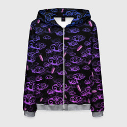 Толстовка 3D на молнии мужская ARCANE League Of Legends ТАТУИРОВКА JINX, цвет: 3D-меланж