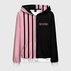 Мужская толстовка на молнии BLACKPINK HALF BLACK-PINK MINI LOGO