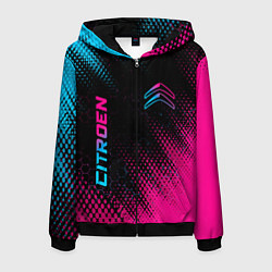 Мужская толстовка на молнии Citroen - Neon Gradient