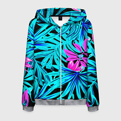 Мужская толстовка на молнии Palm branches