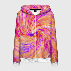 Мужская толстовка на молнии Color swirls