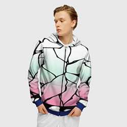 Толстовка 3D на молнии мужская Шинобу Кочо Кимоно, цвет: 3D-синий — фото 2