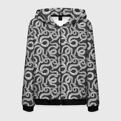 Мужская толстовка на молнии Змея с языком