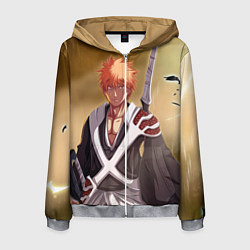 Толстовка 3D на молнии мужская Блич : Тысячелетняя кровавая война, цвет: 3D-меланж