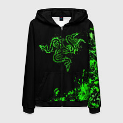 Мужская толстовка на молнии Razer брызги
