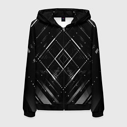 Мужская толстовка на молнии Hexagon Black