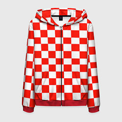 Мужская толстовка на молнии Узор из квадартов