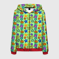 Толстовка 3D на молнии мужская Джунимо из Стардью, цвет: 3D-красный