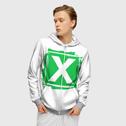 Толстовка 3D на молнии мужская Ed Sheeran Multiply, цвет: 3D-меланж — фото 2