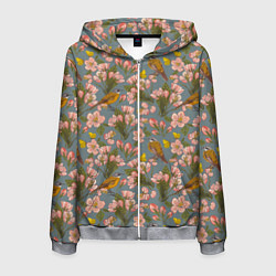 Толстовка 3D на молнии мужская Жёлтые трясогуски, цвет: 3D-меланж