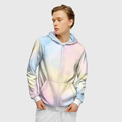 Толстовка 3D на молнии мужская Tie dye из сериала убийства в одном здании, цвет: 3D-белый — фото 2