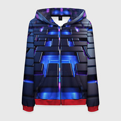 Мужская толстовка на молнии Плиты абстракции