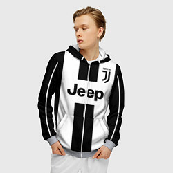 Толстовка 3D на молнии мужская Juventus collection, цвет: 3D-меланж — фото 2