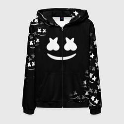 Толстовка 3D на молнии мужская Marshmello black collection, цвет: 3D-черный