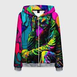 Мужская толстовка на молнии Одиночество