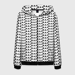 Толстовка 3D на молнии мужская BAP kpop steel pattern, цвет: 3D-черный