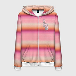 Толстовка 3D на молнии мужская Рука-Вещь: текстура свитера Энид из сериала Уэнсде, цвет: 3D-белый