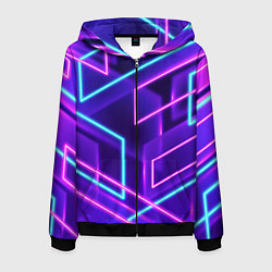 Мужская толстовка на молнии Neon Geometric