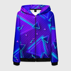 Мужская толстовка на молнии Neon Pattern colored