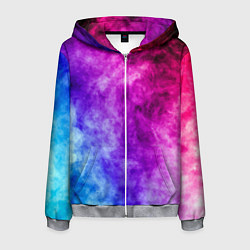 Мужская толстовка на молнии Colorful smoke