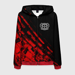 Мужская толстовка на молнии Bayer 04 sport grunge